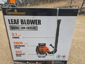 lot 3476 image: LandHonor Backpack Leaf Blower LHR-LB9510