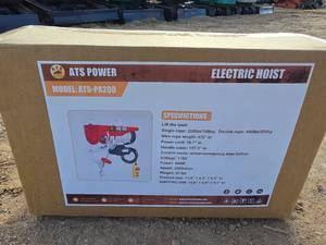 lot 3479 image: ATS Power Electric Hoist Model PA200
