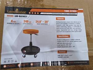 lot 3934 image: LandHonor Rolling Mechanics Tool Stool