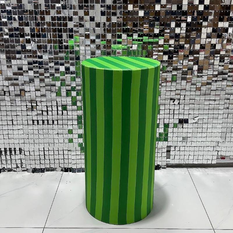 lot 888 image: FiVan Baby Birthday Party Plinth Pedestal Cylinder Cover Elastic Stretch Spandex Cloth for Metal Stands Decoration (FUS-NO-1651,D56cm(22.1) H67cm(26.4))