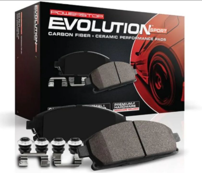lot 130 image: Power Stop Z23-1049 Front Z23 Evolution Sport Carbon Fiber Infused Ceramic Brake Pads DOES NOT CONTAIN HARDWARE
