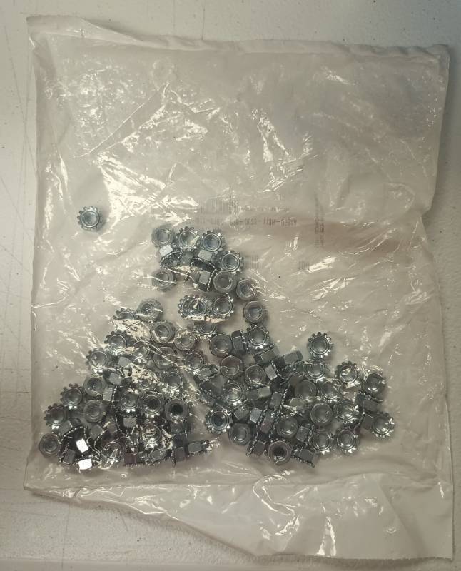lot 375 image: 14-20 Plated KEP Nuts - Pack of 100