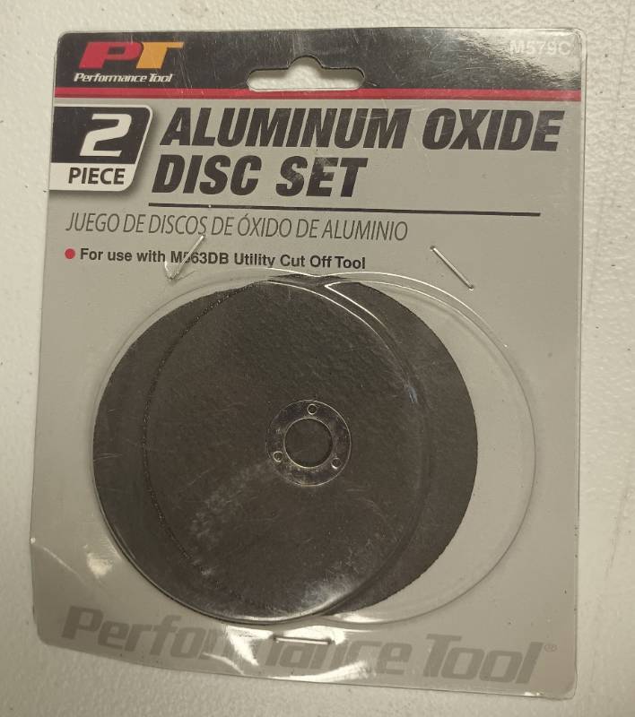 lot 709 image: Performance Tool 2-Piece Aluminum Oxide Disc Set M579C