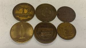 lot 19 image: Vintage Commemorative Medallion Lot �� Americana & Regional History