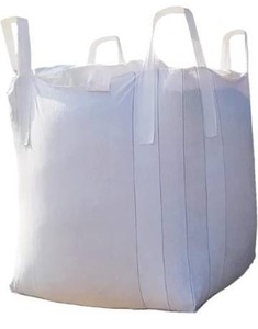 Bulk bag super sack FIBC 2000 lbs woven polypropelyne with forklift loops open box DP60