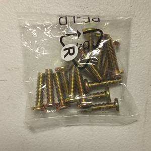 lot 314 image: Gold-Plated Hardware Screws Set