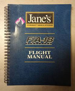 lot 318 image: Janes FA-18 Combat Flight Simulator Manual