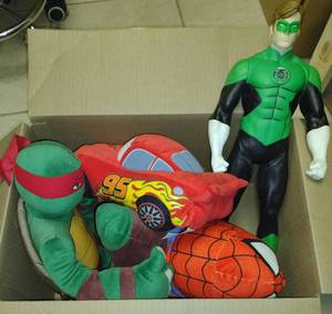 lot 338 image: Superhero Plush and Action Figure Collection