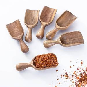 lot 25643 image: Wooden Scoops for Canisters 6PCS Acacia Wooden Scoop for Jars Mini Measuring Spoons for Ground Coffee Scoops Wood Scoop for Seasoning Bath Salt Laundry Detergent Shovel Measuring-Multipurpose - Retail $20