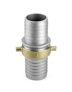 lot 25691 image: QWORK Aluminum Pin Hose Shank Fitting Set, 2 75 PSI Pin Lug Hose Shank Coupling Set - Retail $14