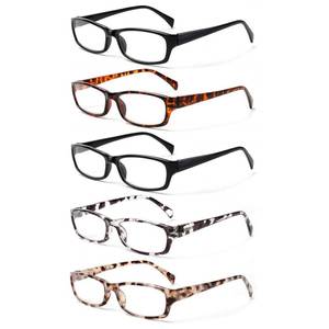 lot 29896 image: Kerecsen Reading Glasses 5 Pairs Fashion Ladies Readers Spring Hinge with Pattern Print Eyeglasses for Women (Mix Color 5pk 2.00) - Retail $16