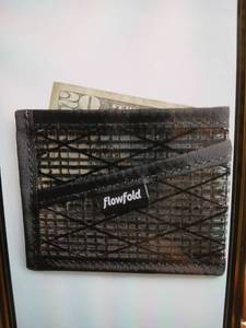 lot 29901 image: Flowfold Recycled Sailcloth Wallet Black Sailcloth