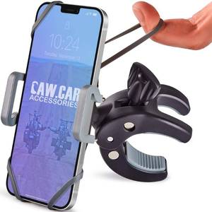 lot 29904 image: CAW.CAR Accessories Metal Bike & Motorcycle Phone Mount - The Only Unbreakable Handlebar Holder for iPhone, Samsung or Any Other Smartphone. 100 to Safeness & Comfort - Retail $25