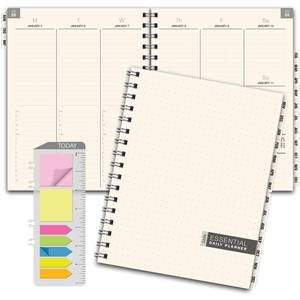 lot 39914 image: ESSENTIAL 2026 Monthly & Weekly Planner with Tabs, 7x9 14 Months (November 2025 - December 2026), Professional, Simple, Easy-to-Use Design and Frosted Poly Cover for Extra Protection (Frosted) - Retail $17