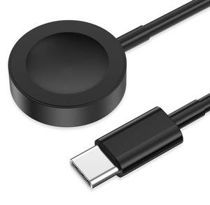 lot 39937 image: USB C for Watch Charger USB Magnetic Fast Charging Cable Portable Wireless Charging Compatible with Watch Series 1098765432 Ultra 2SE-Black - Retail $10
