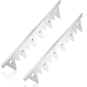 lot 39945 image: Stove Gap Covers Stainless Steel, 2Pack Retractable Length 13.8 to 27.5 Width 0.79, Heat-Resistant Stove Gap Filler & Range Trim Kit for Gaps Between Stove Top & Counter-Silver - Retail $17