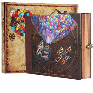 lot 48820 image: Scrapbook Photo Album,Our Adventure Book, Embossed Words Hard Cover Movie Up Travel Scrapbook for Anniversary, Wedding, Travelling, Baby Shower, etc (Adventurebook Ball) - Retail $26