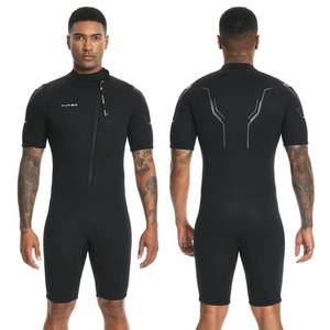 lot 48855 image: XUKER Mens Shorty Wetsuit Women, 3mm Diving Suit Front Zip Wetsuit Thermal Suit - Retail $60