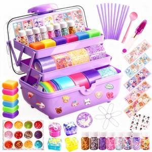 lot 51663 image: Nano Tape Bubble Kit for Kids, Squishy Maker Making Kit, Birthday Gifts for 4 5 6 7 8 9 Year Old Girls Girl, Kids Toys for Girls 4-6 6-8 8-10 10-12, Arts and Crafts for Kids Ages 4-8 - Retail $23