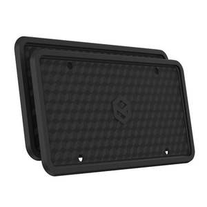 lot 51666 image: Rightcar Solutions Silicone License Plate Frames  The Original Premium Grade Silicone Car Plate Frame  Rust Proof  Rattle Proof  Weather Proof License Plate Holder (Black 2pack) - Retail $20