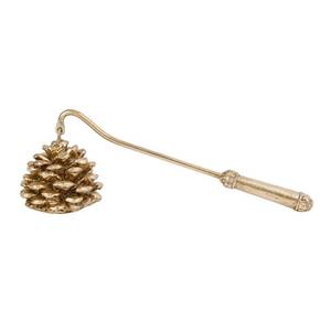 lot 55211 image: NIKKY HOME Candle Snuffer, Gold Candle Snuffer Extinguisher with Handle, Metal Wick Flame Snuffer with Antique Gold Finish Candle Snuffers Accessory for Candle Lovers - Retail $24