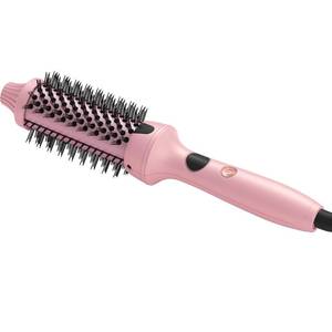lot 55213 image: CIVEYA Pro Thermal Round Brush 1 12 Inch, Ceramic Heated Light Pink, Ionic Curling Iron - Retail $10