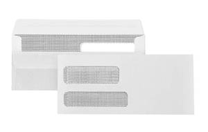 lot 55214 image: 500 No. 9 Flip and Seal Double Window Security Envelopes - Designed for Quickbooks Invoices and Business Statements with Self Seal Flip Press and Seal Flap -Number 9 Size 3 78 Inch X 8 78 Inch - Retail $31