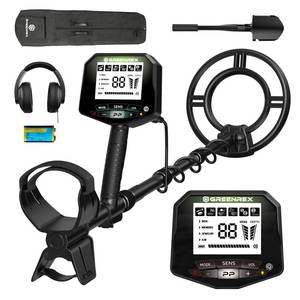 Metal Detector for Adults Professional, Waterproof Pinpoint, High Accuracy Gold and Silver Detection, Underwater and Beach Use, 10'' IP68 Coil, Bigger LCD, New Advanced DSP Chip, Black - Retail: $105