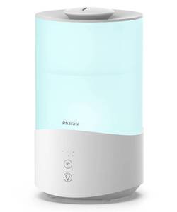 lot 55223 image: Pharata Humidifiers for Bedroom, 4.0L Humidifier with Essential Oil Diffuser, Top Fill Ultrasonic Cool Mist Humidifier for Large Room, Sleep Mode, Adjustable mist output, Auto Shut-Off - Retail $141