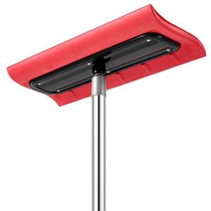 lot 55237 image: Chumia Snow Roof Rake 20 Foot Reach EVA Soft Foam Pad Head Snow Removal Tool Adjustable-Length Stainless Steel Long Broom for House Roofs, Solar Panels, Cars, Windows and Leaves
