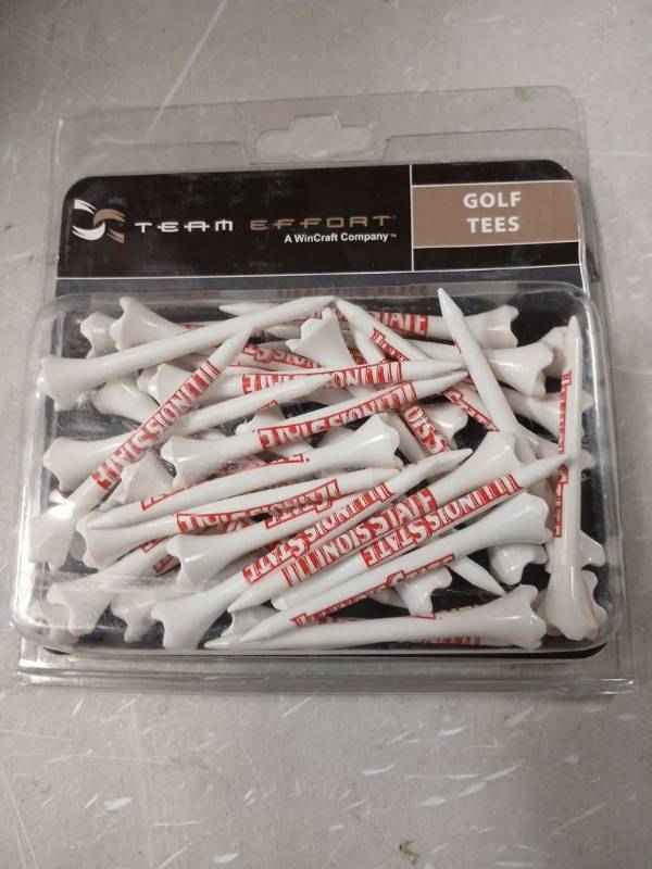 lot 55066 image: Team Effort Professional Illinois State Golf Tees Pack Of 40