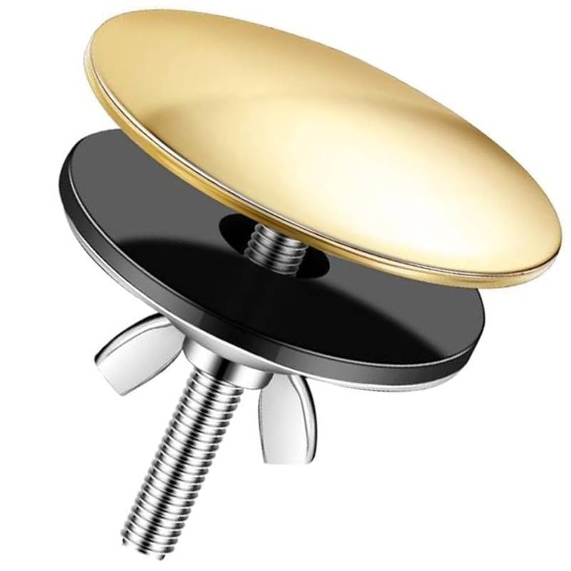 lot 37677 image: Wvapzwr Stainless Steel Kitchen Sink Hole Cover, 2 Inch Kitchen Faucet Hole Cover Kitchen Sink Tap Hole Plate Stopper Cover Blanking Metal Plug, Gold