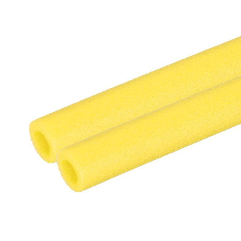 lot 54940 image: PATIKIL 2 Pcs Pipe Insulation Foam Tube, Heat Preservation Foam Pipe Tubing Covers 38 (10mm) ID x 3.3FT x 1316 OD for Handle Heat Water Pipe Freeze Protection, Yellow