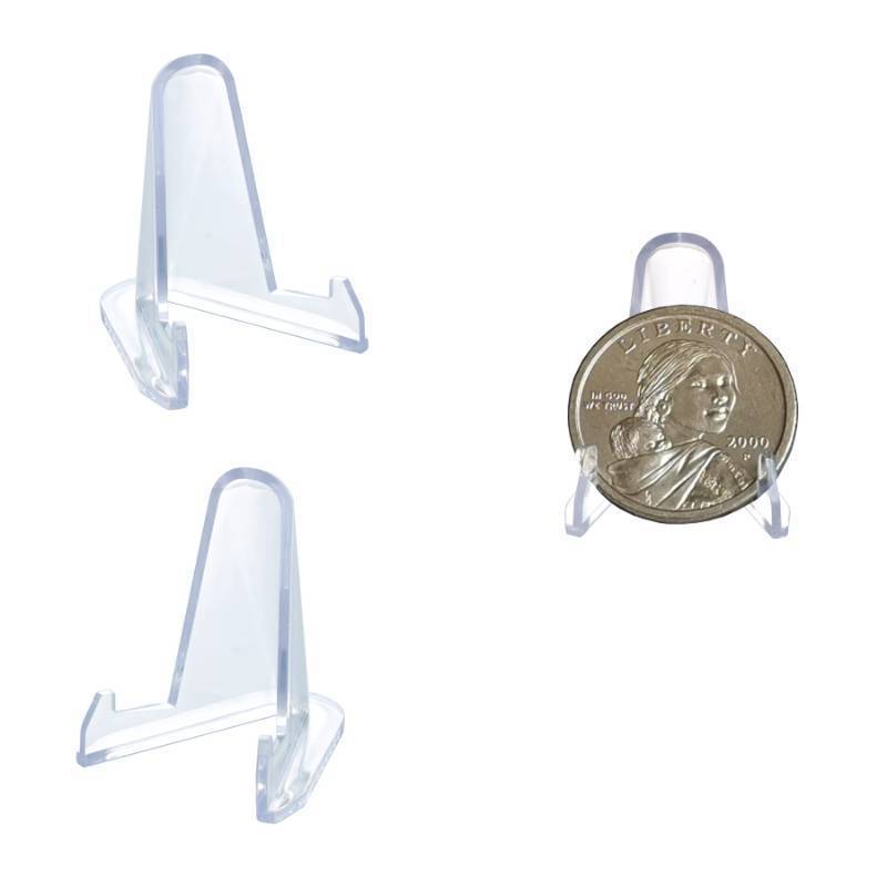 lot 39661 image: Acrylic Easel Stands Display StandsPlate Stands Coin Display Easel Holder for Air-Tite Coins Pocket Watches Capsules Challenge Medals Casino Chips , Photo Display,Baseball Sports