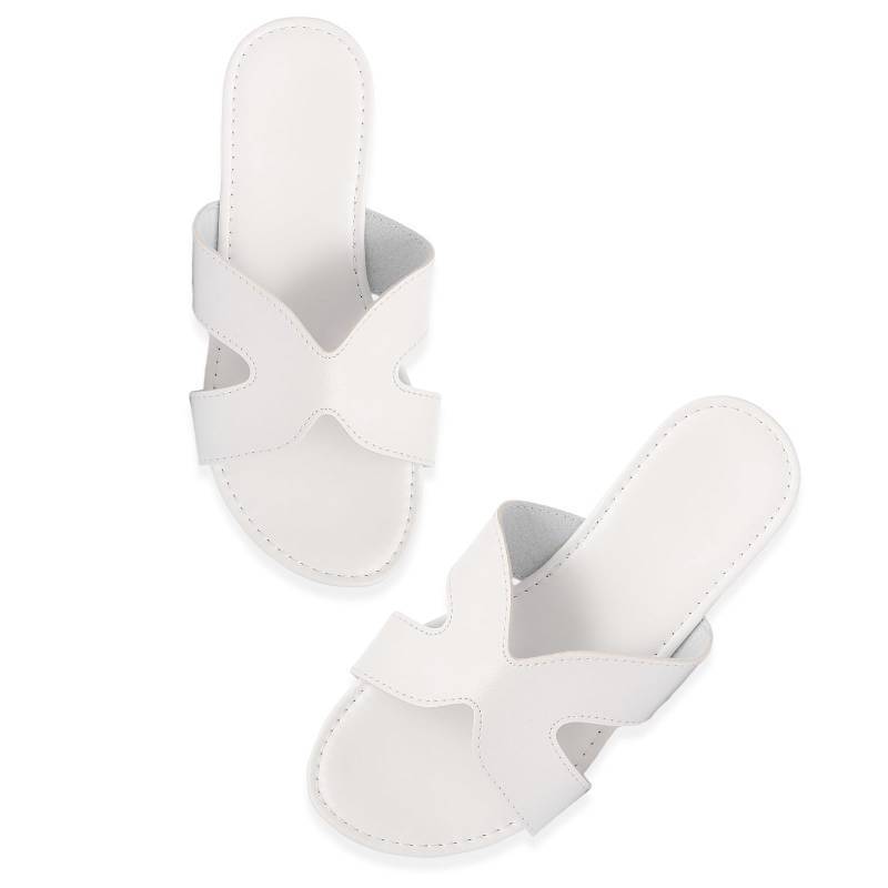 lot 39665 image: Toybdsunx Womens Flat Slide Sandals Summer Open Toe Slip On Casual Beach Slippers, Wide Widths Available 5-11