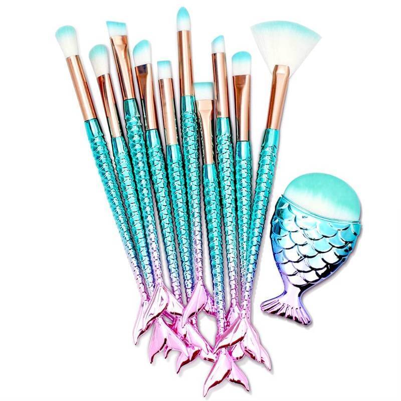 lot 39681 image: Makeup Brushes Set, Stocking Stuffers for Teen Girls Kids Women, Foundation Eyebrow Blush Brushes, Easter Basket Stuffers Essentials, Christmas Gifts for Grandkids Teens Girls Accessories Stuff 11 pcs