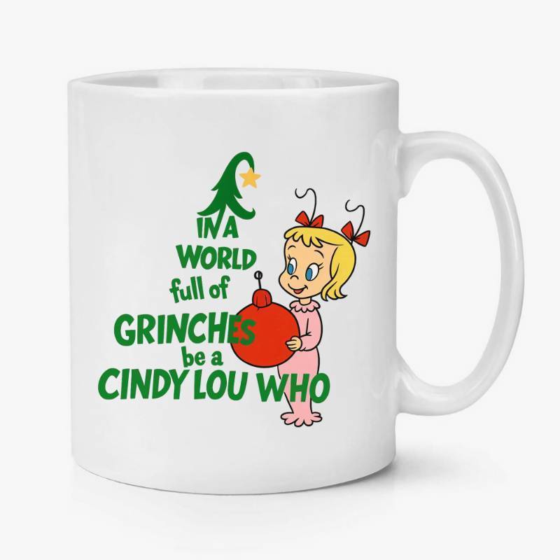 lot 47921 image: Dopuiou Be A Cindy Lou Who - 11oz Handle Mug for Office, Funny Christmas Coffee Mug Ceramic Tea Cup,Restaurant, Home Decor & Gift (White)