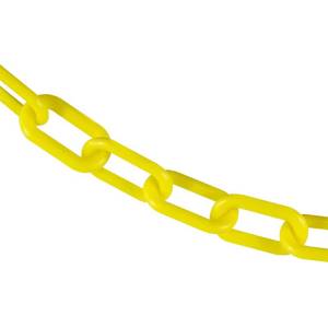 lot 3540 image: Mr. Chain Plastic Barrier Chain, Yellow, 2-Inch Link Diameter, 100-Foot Length (50002-100), 100 feet Length
