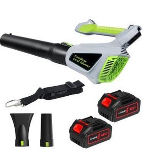 Leaf Blower Cordless with 21V 2 * 3.0Ah Batteries & Charge, 750CFM/280MPH 3-Speed Powerful Electric Leaf Blower, Lightweight and Shoulder Strap for Lawn, Patio, Yard, Blower Leaves, Dust & Snow