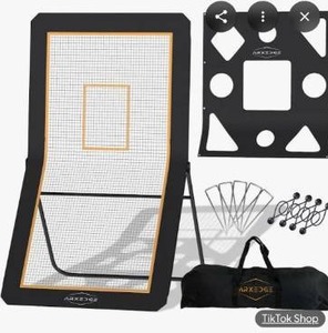 lot 3574 image: arxedge lacrosse and volleyball rebounder net