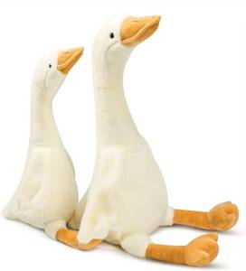 lot 3647 image: Cufoje 2Pack Goose Stuffed Animal - 19.7 Stuffed Duck & 15.7 Cute Duck Plush Toy, Goose Plush Toy Soft Swan Hugging Pillow, Goose Toys Gift for Kids Boys Girls Party Favors Gifts