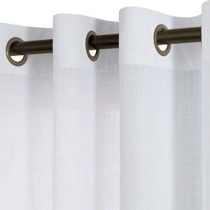 lot 3655 image: KOUFALL 120 Inch Extra Long Linen Sheer Curtains, 10 FT Bronze Grommet Drapes for Living Room, Wide 52x120 in Length, 2 Panel Set