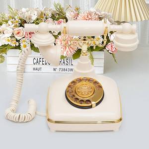 lot 3666 image: UKBW Audio Guest Book Wedding Phone, Audio Phone Guestbook, Record Audio Messages with Guestbook, Guestbook Alternative for Wedding, Birthday Party, Baby Shower, Anniversary, Engagement(Beige)