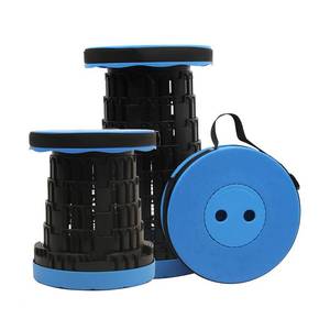 lot 3671 image: JAEMEYEM 2025 Upgraded Foldable Stool, Portable Retractable Small Folding Stool, Collapsible Telescoping Camping Stool for Adults Outdoor Fishing Hiking Gardening Travel BBQ