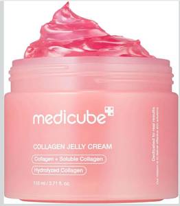 lot 3691 image: medicube Jelly Cream with Collagen, Niacinamide  Freeze-Dried Hydrolyzed Collagen for Skin Barrier Hydration & 24H Glow  Plumper, Firmer looking skin  3.71 fl.oz