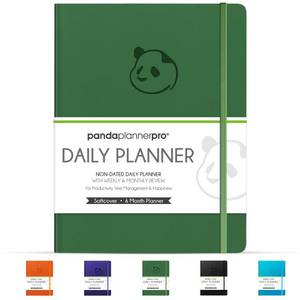 lot 3724 image: Panda Planner Pro A4 Daily Planner 2026 6 Month Undated Daily Productivity Planner with Large 8.5x11 Layouts, Weekly &amp Monthly Calendar Planner, Goal Tracker, Habit Tracker &amp Time Management Organizer Dark Green