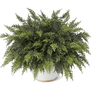lot 3730 image: GLIDLION 18 Real Touch Cedar Branches -12 Pcs, Artificial Christmas Cedar Branch Realistic Fake Pine Picks Faux Greenery Plants Stem for Vase DIY Crafts Garland Wreath Indoor Outdoor Home Decor
