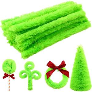 lot 3731 image: Hotop 30 Pcs Extra Thick Pipe Cleaners 30mm Chenille Stems Jumbo Pipe Cleaners Supplies for Beginners DIY Supplies Decorations(Fluorescent Green,12 Inches)