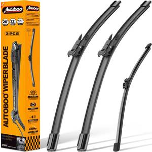 lot 3744 image: 3 Wiper Blades Replacement for Ford Explorer 2011-2018 2019 2020 2021 2022 2023 2024,Original Equipment Replacement Front and Rear Windshield Wiper Blade - Pinch Tab 262211 (Set of 3)