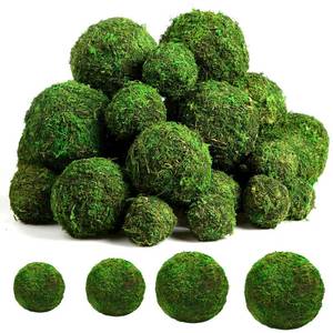 lot 3765 image: Yunsailing Moss Decorative Ball Natural Green, Handmade Moss Ball Spheres, Vase Fillers for Christmas Garden Home Wedding Party Decoration